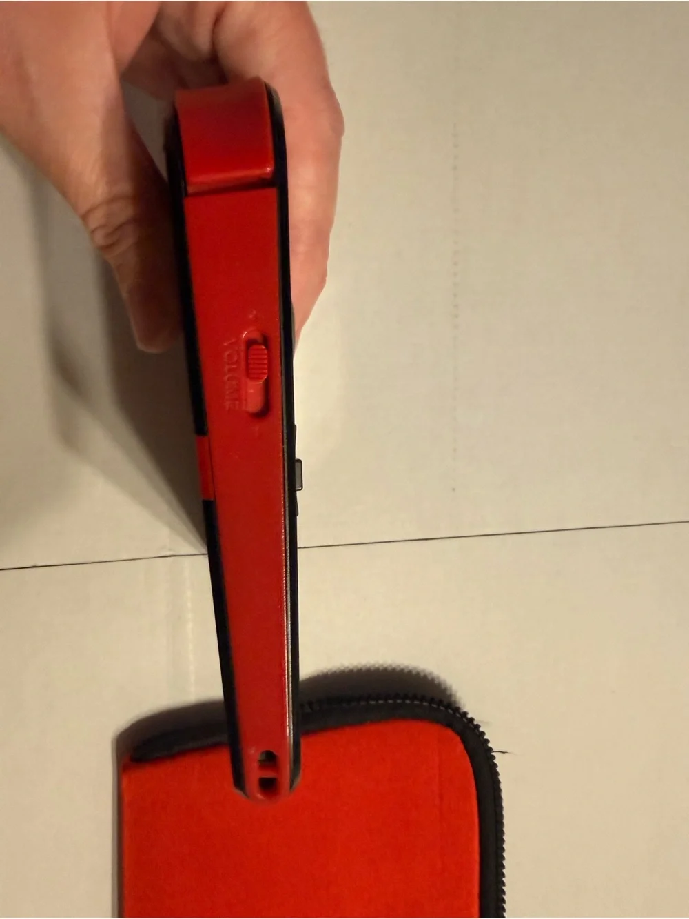 Nintendo Black 2DS XL with Red Nintendo Zip Case